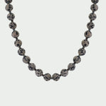 Tutti & Co Jasper Small Beaded Necklace in Black