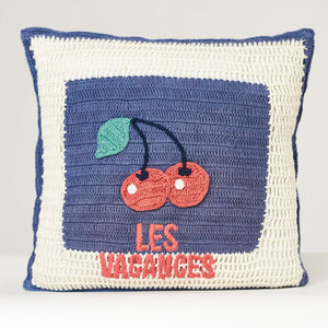Neve Crochet Cushion in Les Vacances