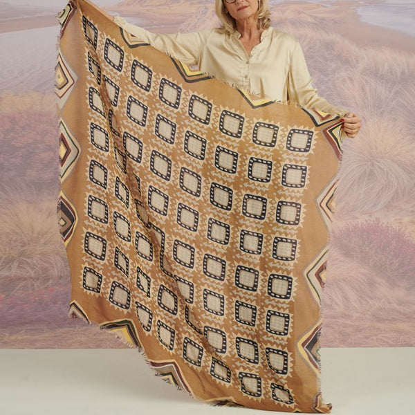 STORIATIPIC Nath Scarf in Camel