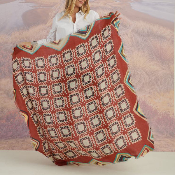 STORIATIPIC Nath Scarf  in Red