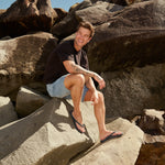 ARCHIES Arch Support Flip Flops in Navy