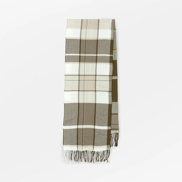 SKALL Nelle Scarf in Brown/Ecru Check