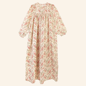 Nemesia Dress in Wheat Floral