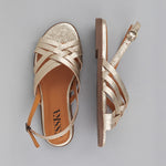 ESSKA Nikita Flat Sandals in Platinum