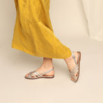 ESSKA Nikita Flat Sandals in Platinum