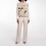 RINO & PELLE Nikki Short Waistcoat in Cow/Girl