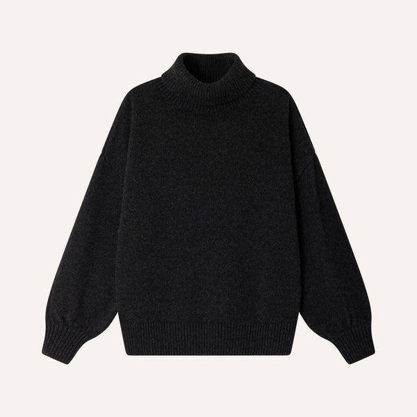 SESSUN Niko Turtle Neck in Carbonella