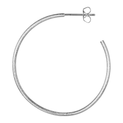 LULU COPENHAGEN Large Non Hoop Earrings in Silver