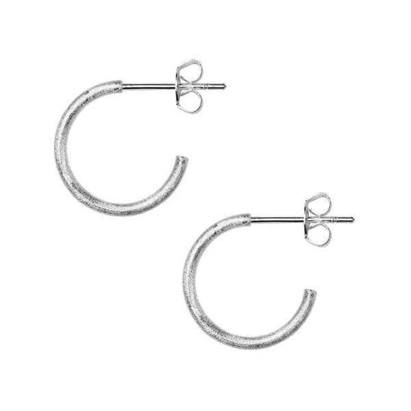 LULU COPENHAGEN Small Non Hoop Earrings in Silver