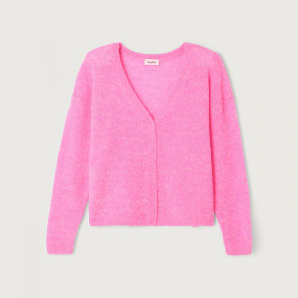AMERICAN VINTAGE Nuggy Cardigan in Petunia/Fluro