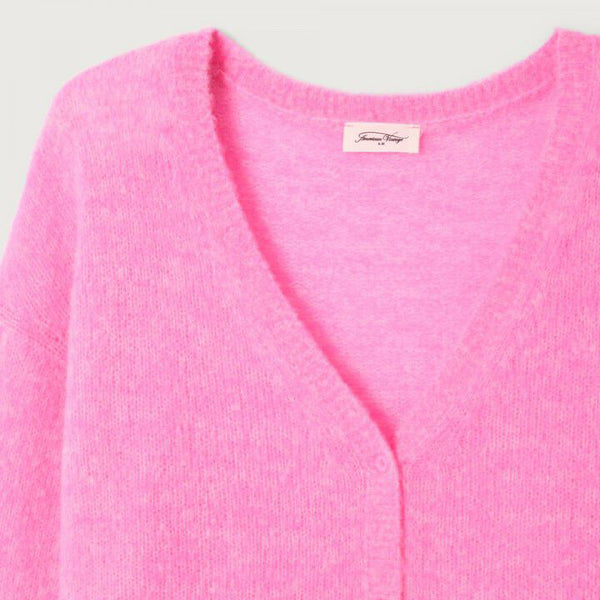 AMERICAN VINTAGE Nuggy Cardigan in Petunia/Fluro