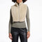 RINO & PELLE Nura Reversible Bib with Faux Fur in Birch