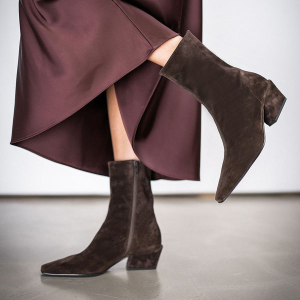 KENNEL & SCHMENGER Nyla Suede Boots  in Brown