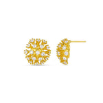 ORELIA Statement Crystal Burst Stud Earring in Crystal