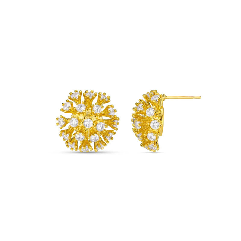 ORELIA Statement Crystal Burst Stud Earring in Crystal