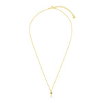 ORELIA Pave Key Charm Necklace in Emerald