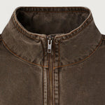 AMERICAN VINTAGE Oshow-B Bomber Jacket in Stone Brown