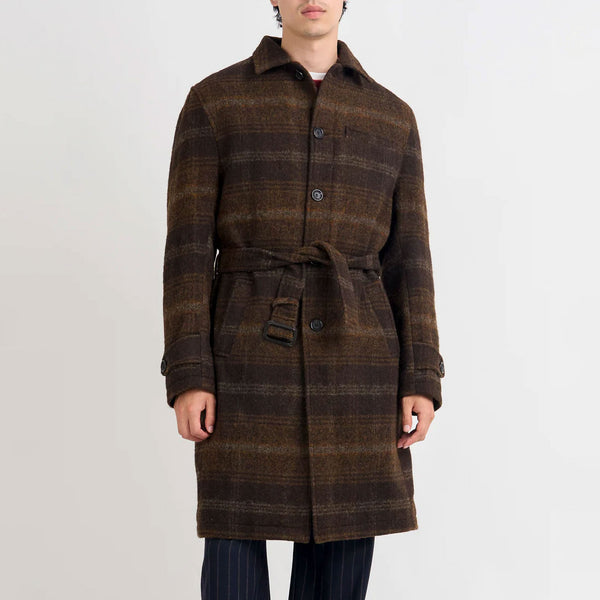 OLIVER SPENCER Grandpa Coat in Staunton/Brown