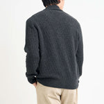 OLIVER SPENCER Britten Knitted Cardigan in Jarvis/Charcoal