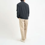 OLIVER SPENCER Britten Knitted Cardigan in Jarvis/Charcoal