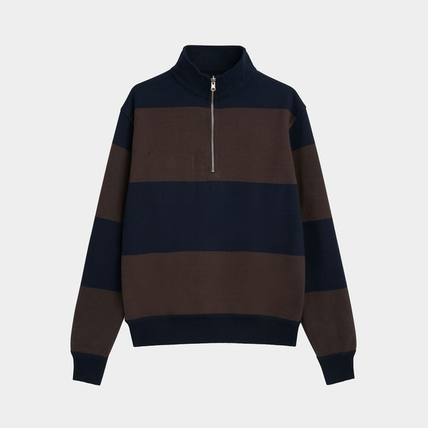 OLIVER SPENCER Reversible Sweatshirt in Latimer/Navy