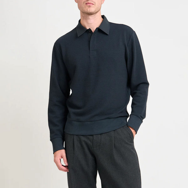 OLIVER SPENCER Rugby Top in Amery/Navy