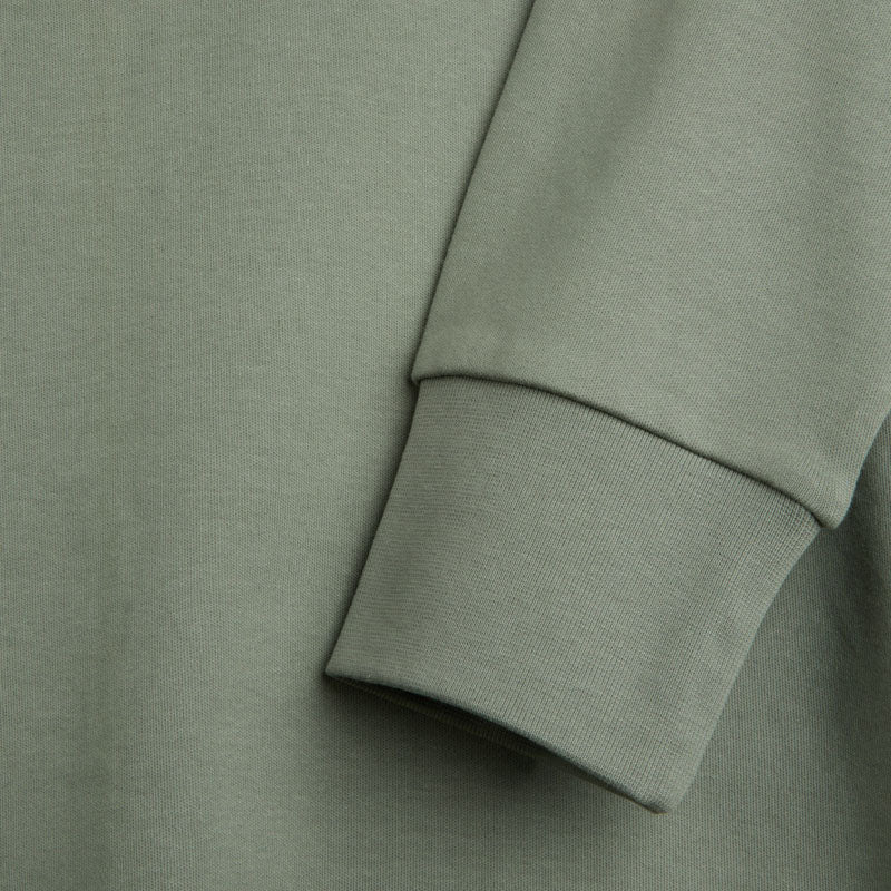 OLIVER SPENCER Heavy Long Sleeve Rugby Top Tavistock in Sage Green