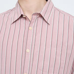 OLIVER SPENCER Atlanta Short Sleeve Shirt in Fergusson Pink