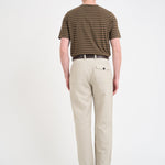 OLIVER SPENCER Morton Pleated Trousers in Wilkes Sand