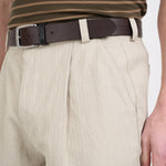 OLIVER SPENCER Morton Pleated Trousers in Wilkes Sand