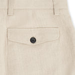 OLIVER SPENCER Morton Pleated Trousers in Wilkes Sand