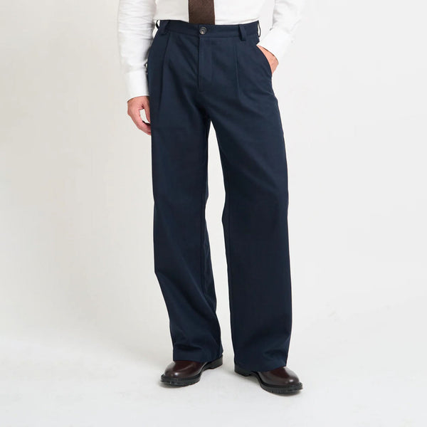 OLIVER SPENCER Orsman Trousers in Stockbridge/Navy
