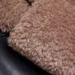 RINO & PELLE Obu Fluffy Scarf in Mocha Latte
