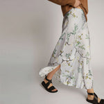 MUNTHE Odesli Silk Skirt in Dusty Green