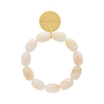 VANESSA BARONI Olive Flex Bracelet in Pearl Marble
