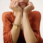 VANESSA BARONI Olive Flex Bracelet in Biancone Marble