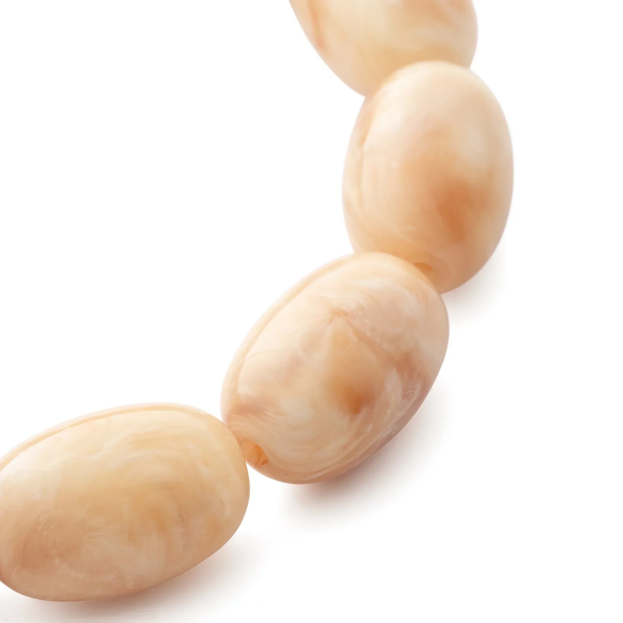 VANESSA BARONI Olive Flex Bracelet in Creme Brulee Marble