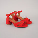 ESSKA Olivia Low Heel Sandals in Red