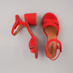 ESSKA Olivia Low Heel Sandals in Red