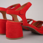 ESSKA Olivia Low Heel Sandals in Red