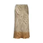 RABENS SALONER Elmi Ombre Ikat Crop Bias Skirt in Cognac Combo