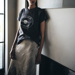 RABENS SALONER Elmi Ombre Ikat Crop Bias Skirt in Cognac Combo
