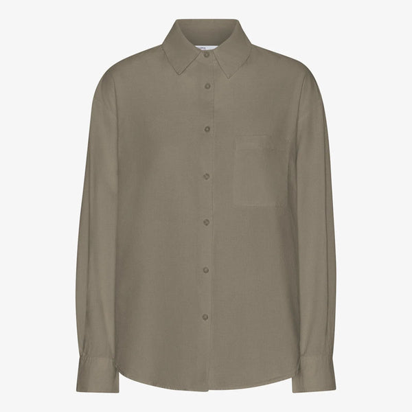 COLORFUL STANDARD Organic Oversized Shirt in Dusty Olive