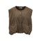 JCSOPHIE Peace Corduroy Vest in Army Green
