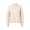 JCSOPHIE Perla Cotton and Wool Mix Turtleneck Jumper in Off White