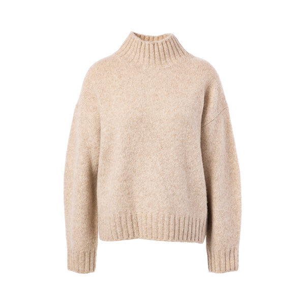 JCSOPHIE Perla Yak and Alpaca Turtleneck Jumper in Sand