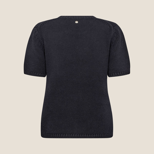 MOS MOSH MMArin SS Cotton Knit in Black