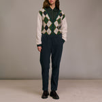 DIEGA Pacifio Baby Cord Pull on Trouser  in Marine