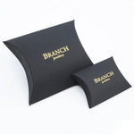 BRANCH JEWELLERY Rectangular Link Horn Bracelet in Black Natural