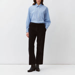 DIEGA Pantero Jumbo Cord Crop Trousers in Black